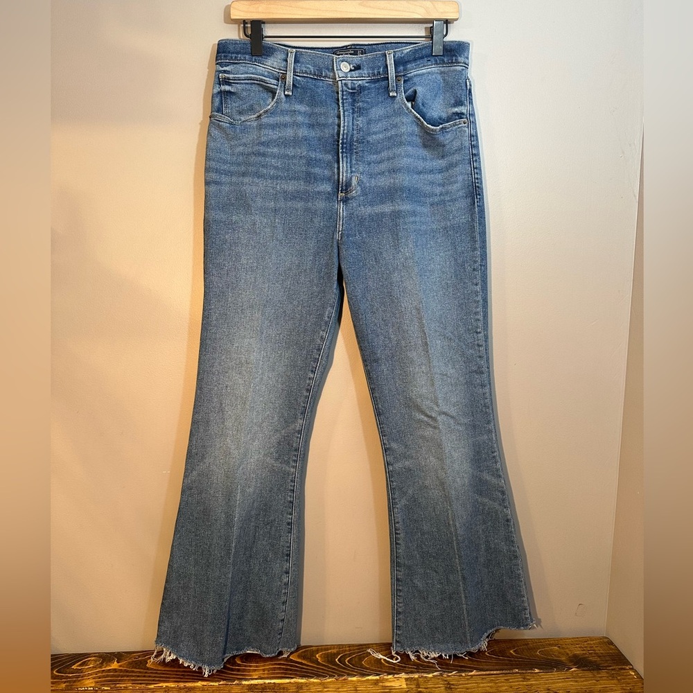 Abercrombie & Fitch Raw Hem Flares